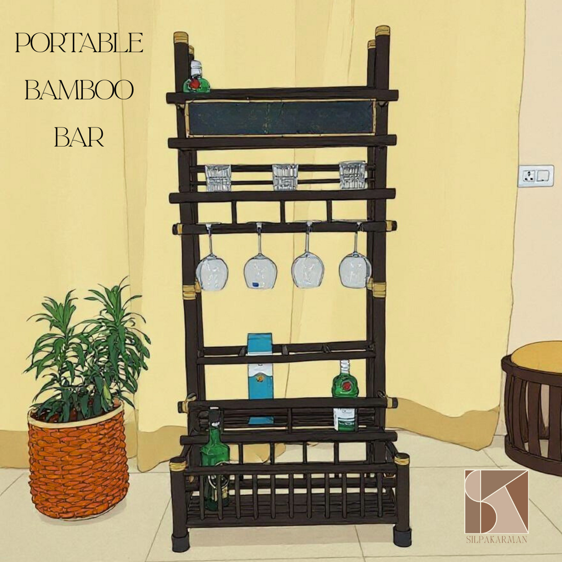 Bamboo Bar: Bambar – Custom Portable Furniture That Speaks Sustainability