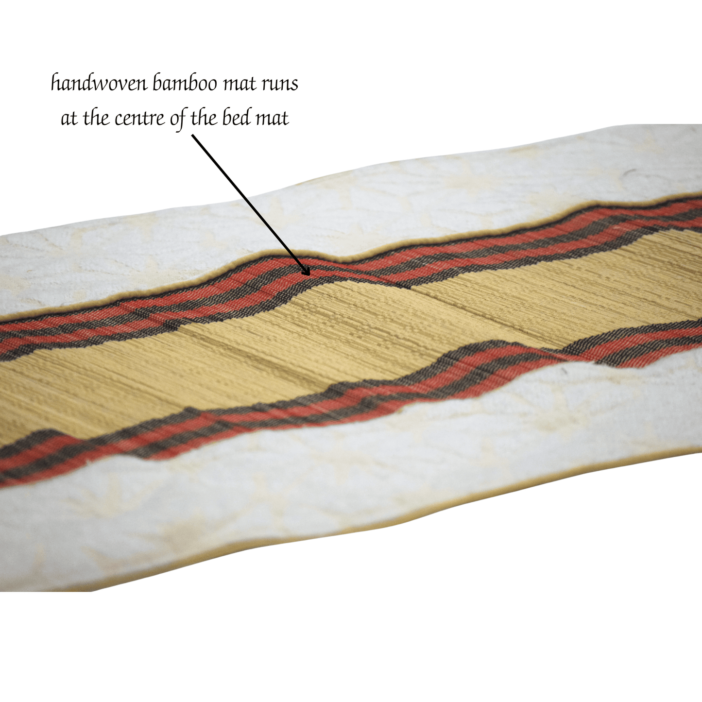 After Wait | Bamboo Bed Mat – Snowflake Weave with Muga Gold