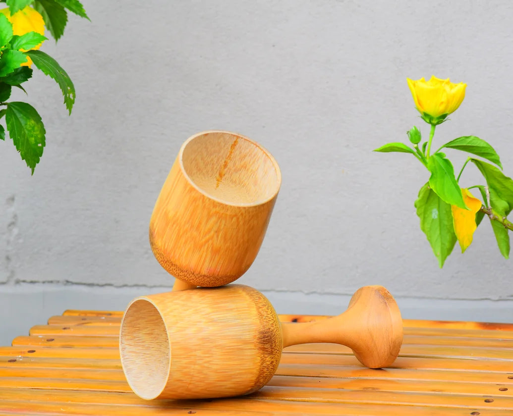 Bamboo Wine Glass