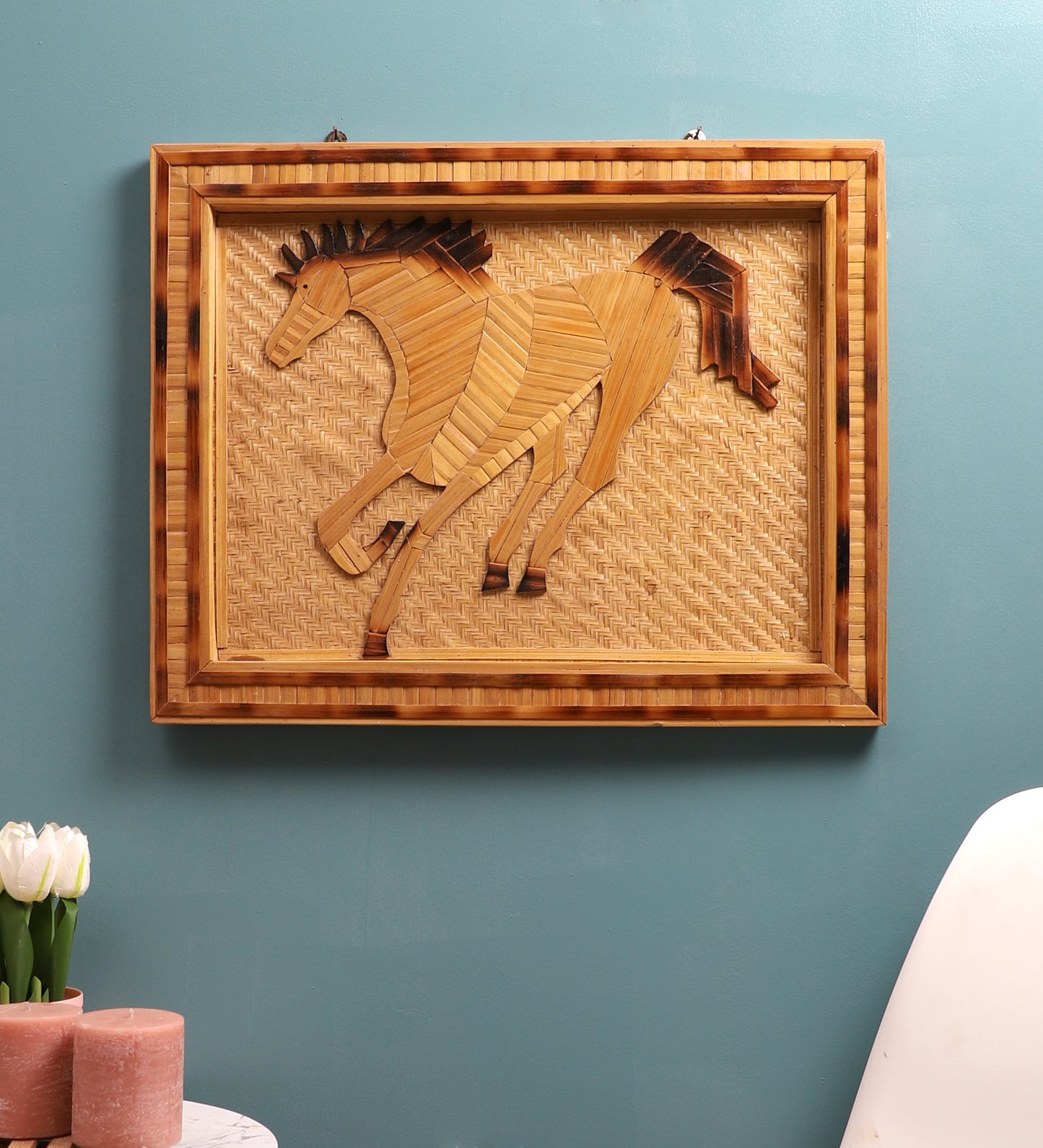 Tenture murale en bambou - Grande (54 x 43 cm)