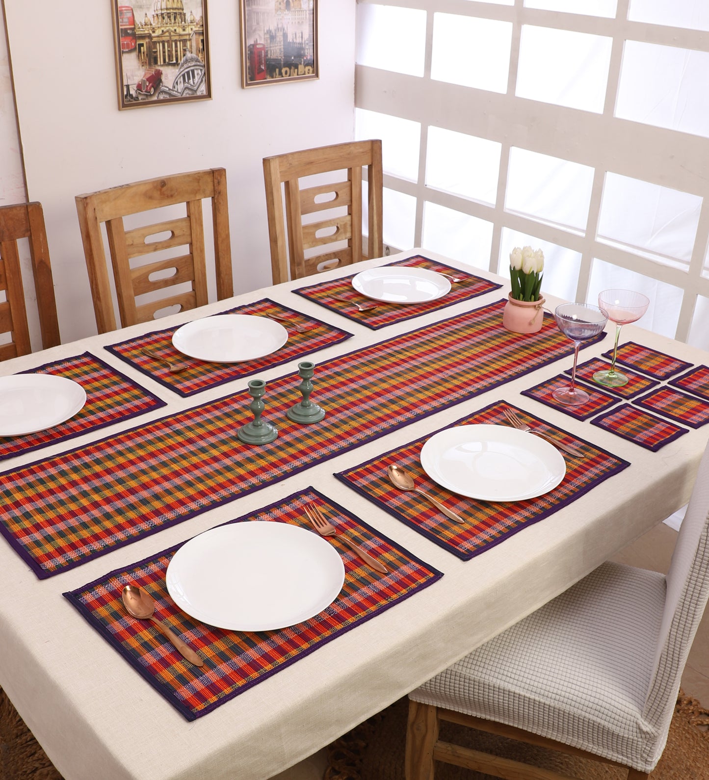 Bamboo Placemats - Multi Purple