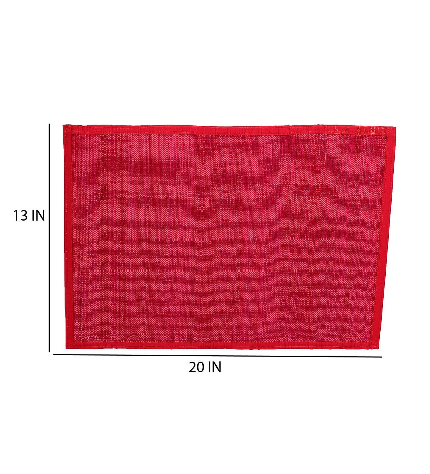 Bamboo Dining Mats - Pink (Set of 13)