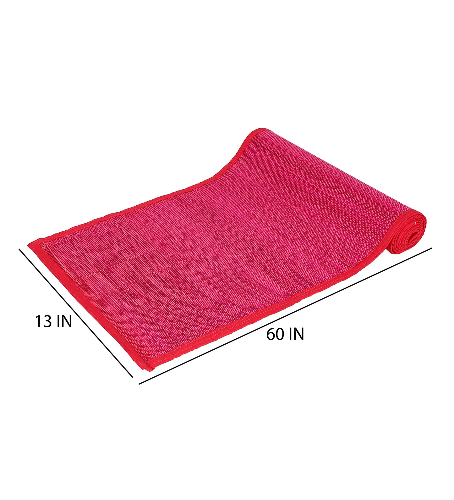 Bamboo Dining Mats - Pink (Set of 13)