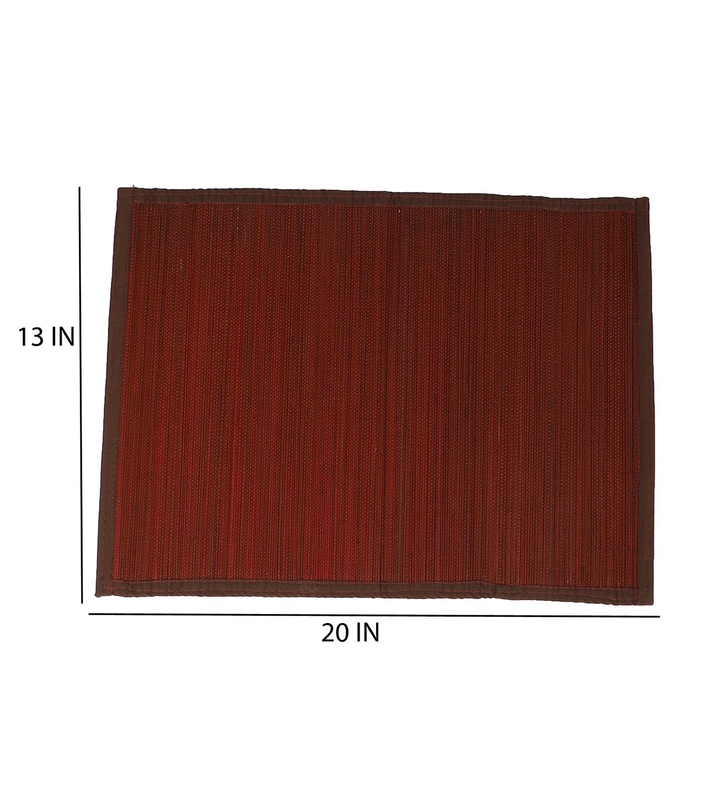 Bamboo Dining Mats - Brown (Set of 13)