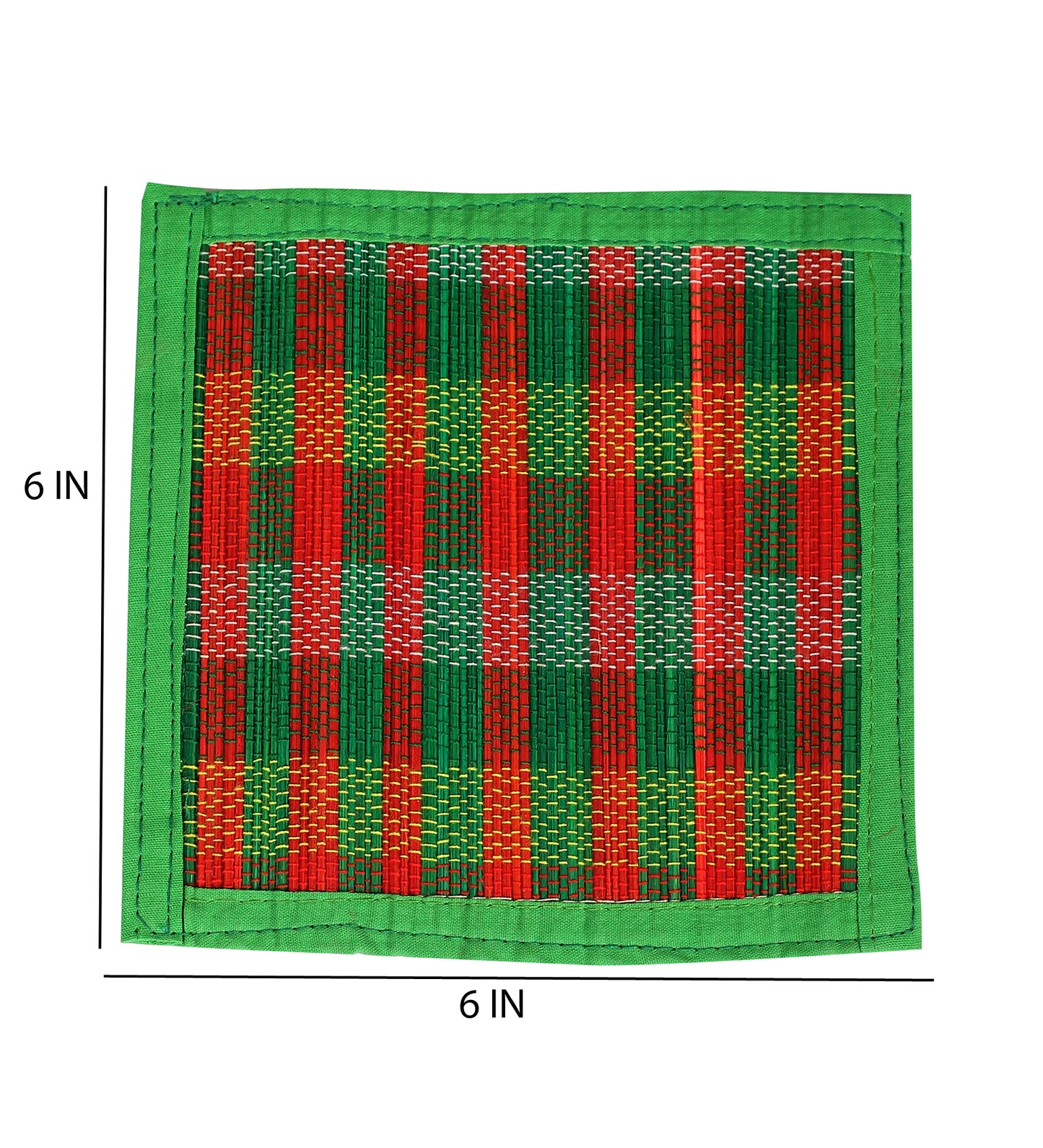Bamboo Dining Mats - Multi Green (Set of 13)