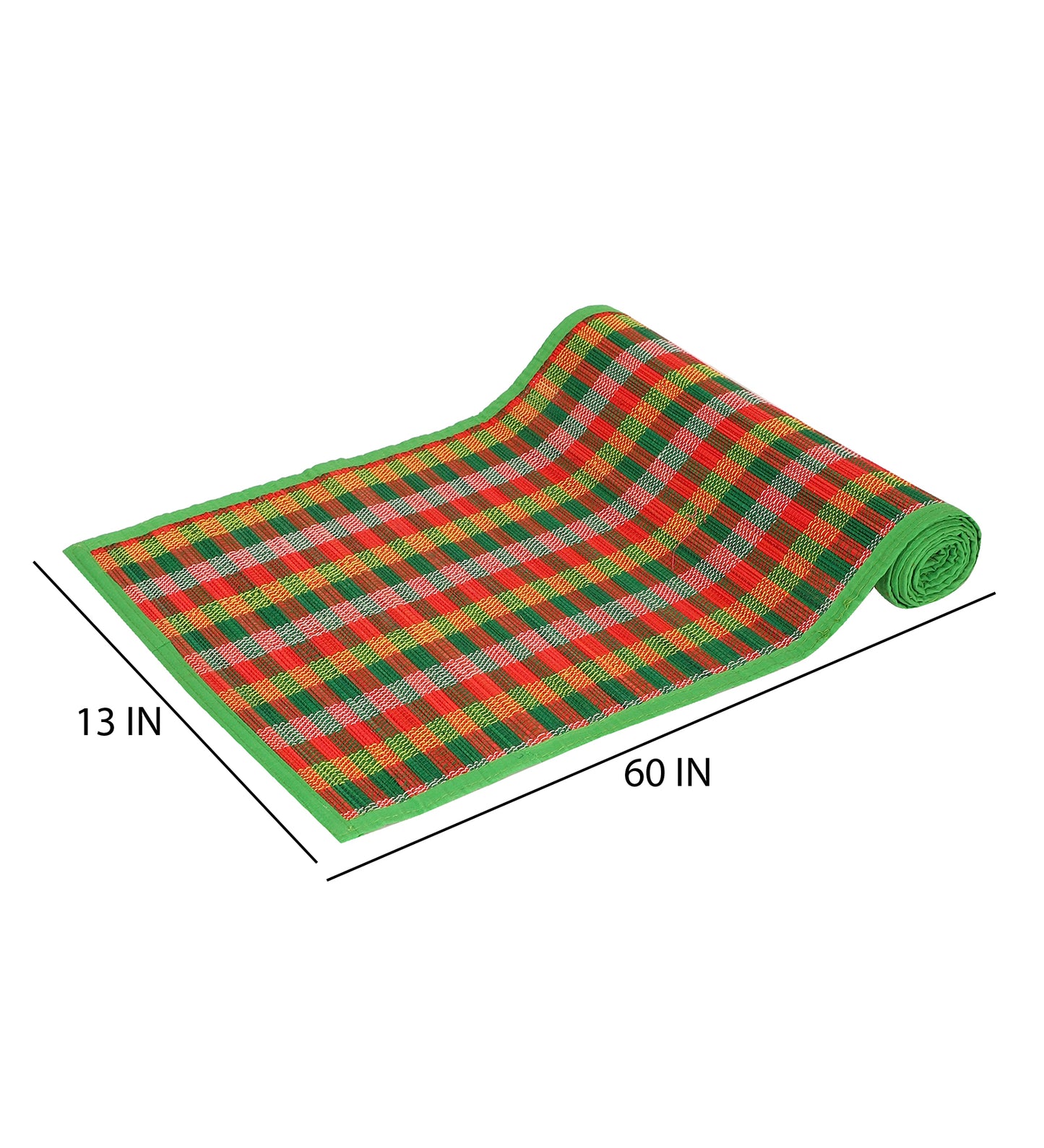 Bamboo Dining Mats - Multi Green (Set of 13)