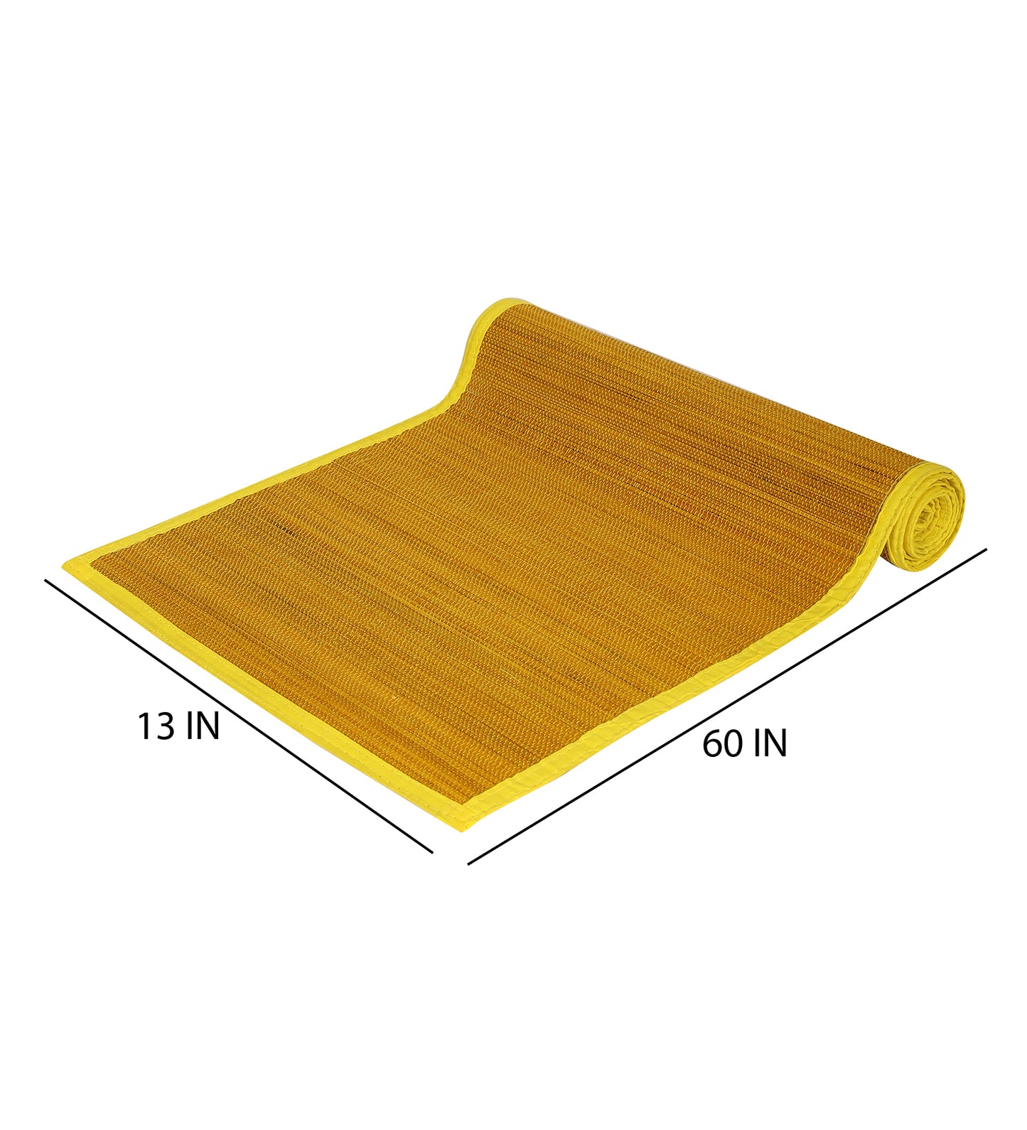 Bamboo Dining Mats - Yellow (Set of 13)