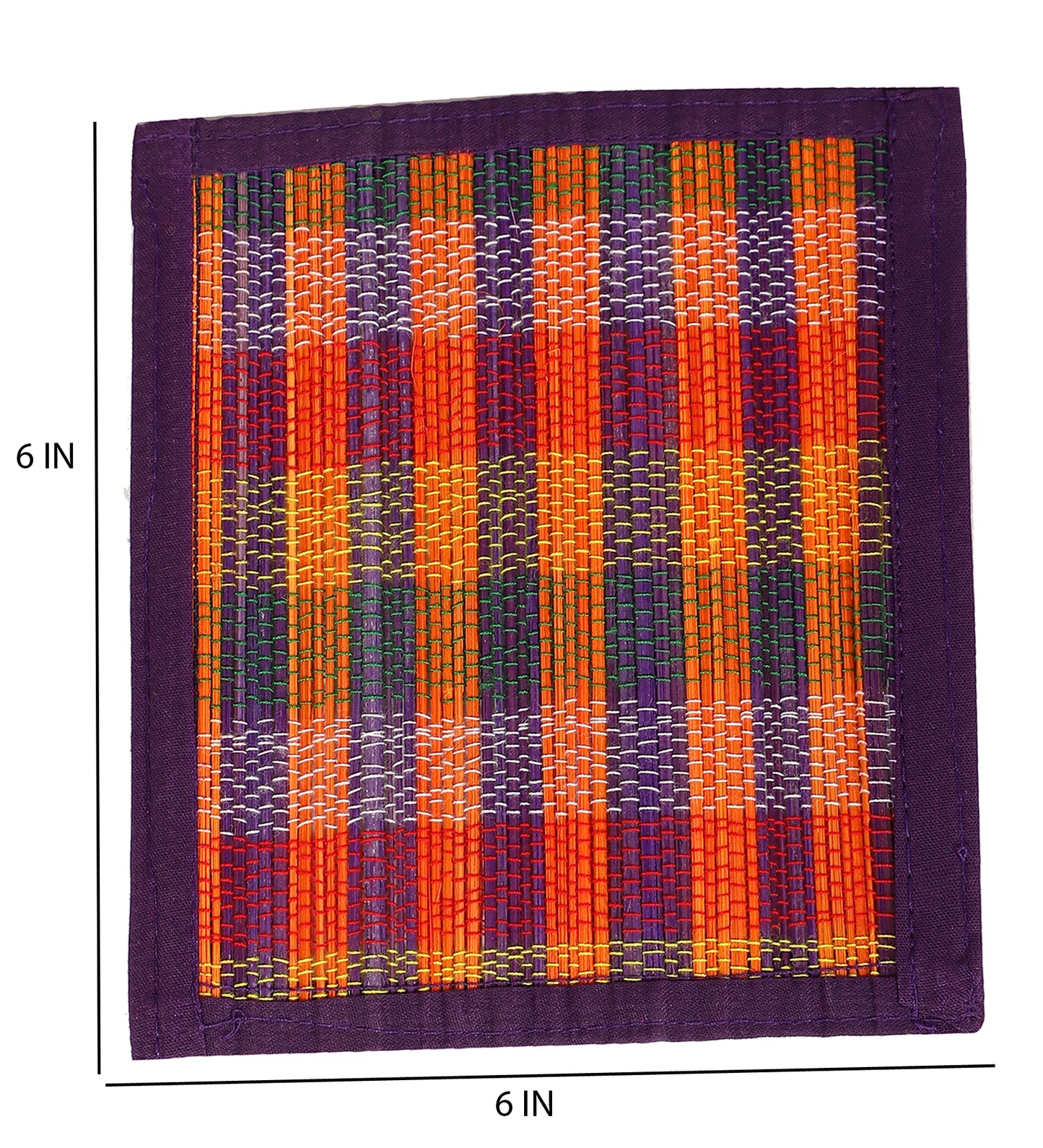 Bamboo Dining Mats - Multi Purple (Set of 13)