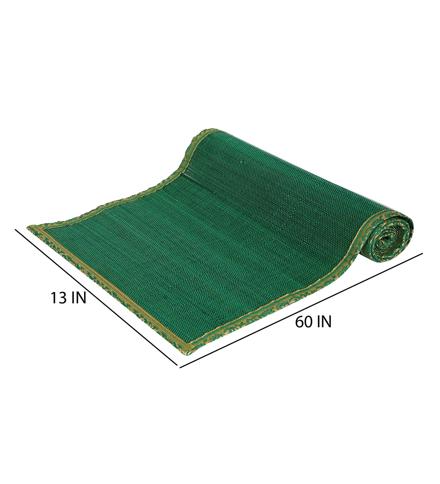 Bamboo Dining Mats - Green (Set of 13)