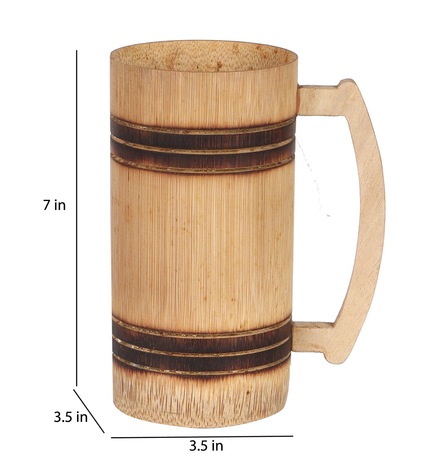 Bamboo Beer Mug - Plain Design