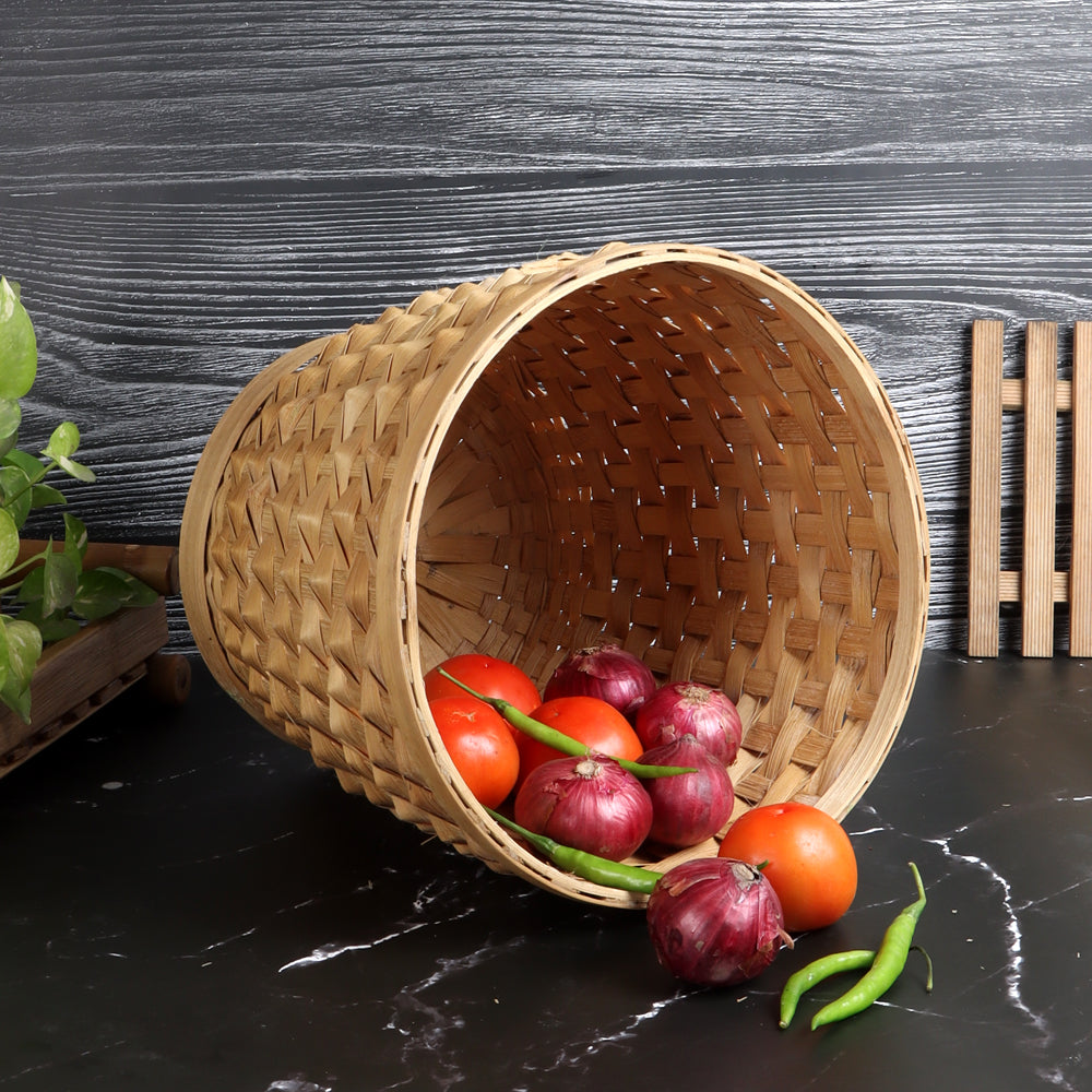 Natural Bamboo Multipurpose Basket (Set Of 4)