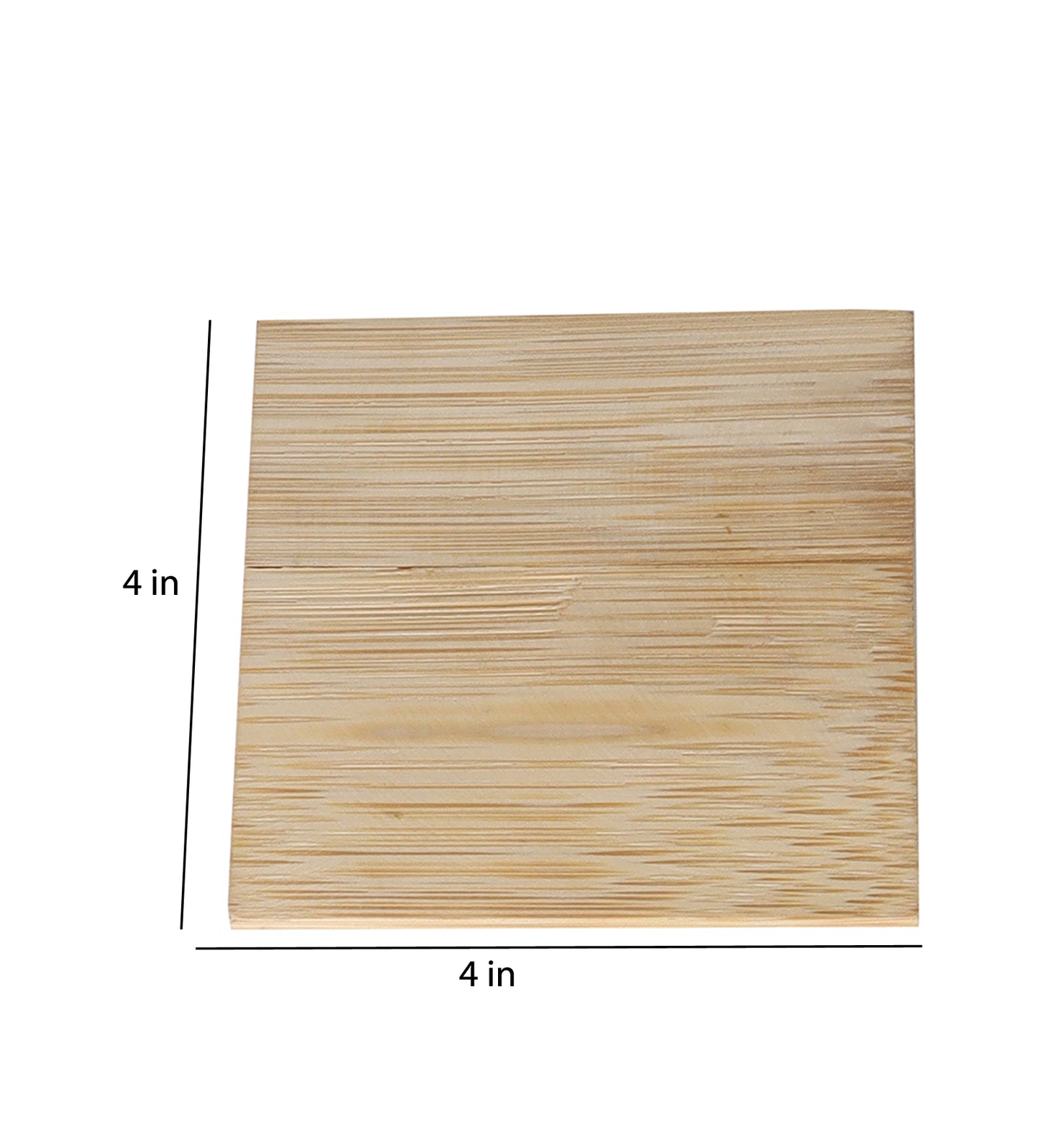 BAMBOO COASTERS PLAIN DESIGN- SET OF 4
