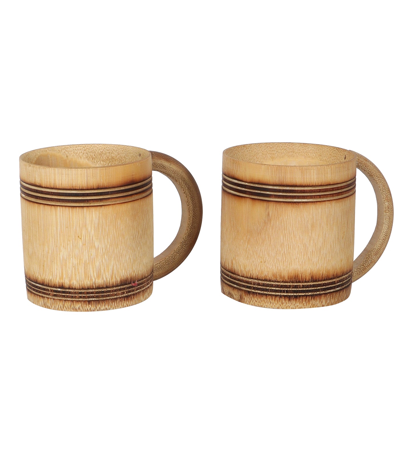 Natural Bamboo Tray With Coffee Mugs