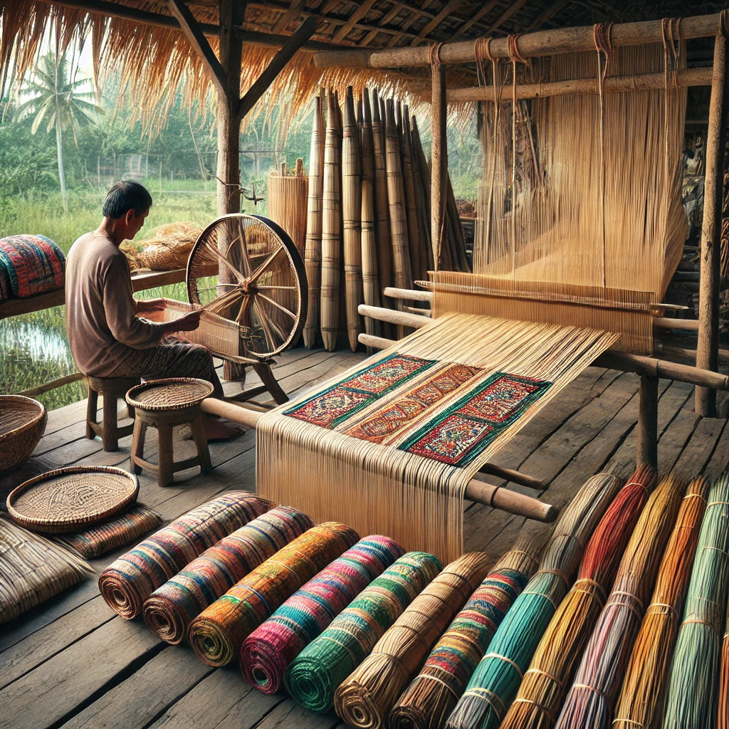 Weaving Nature’s Craft: The Art of Bamboo Mat Making