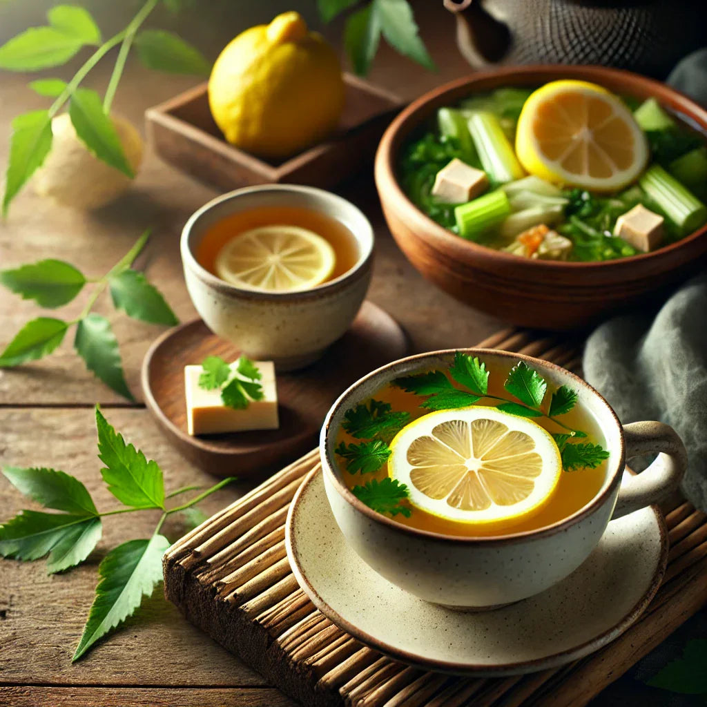 Bamboo Tea with Lemon Leaves: A Delightful Sip and a Soothing Soup