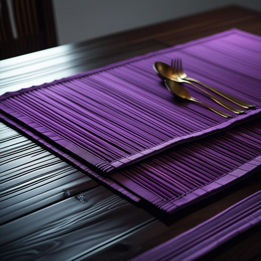 Dinner in Slow Mode: Bamboo Dining Mats & Tableware for a Mindful Meal