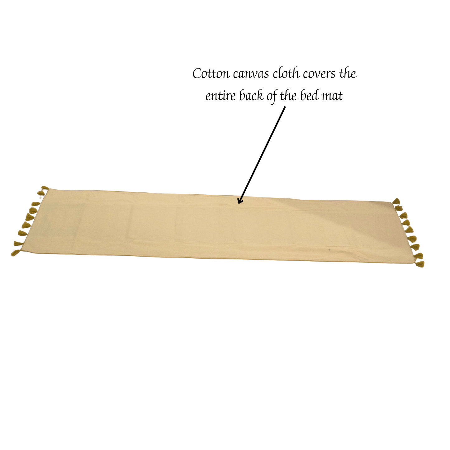 After Wait | Bamboo Bed Mat – Snowflake Weave with Muga Gold