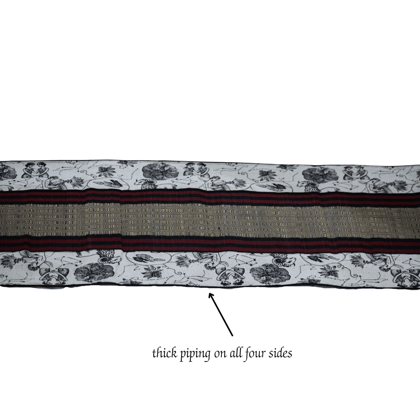 After Wait | Bamboo Bed Mat – Monochrome Jacquard Mystical Weave