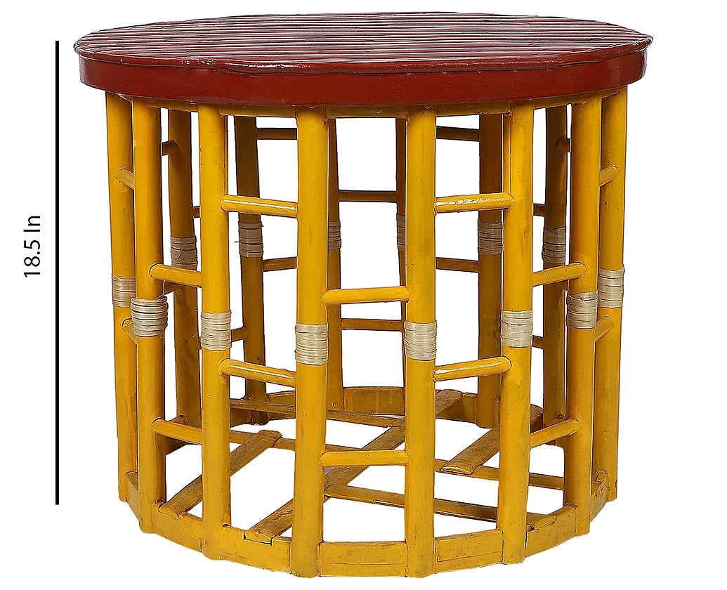 Table de rangement en bambou