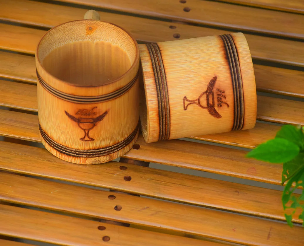 Set de regalo de té de bambú con tema Hebe
