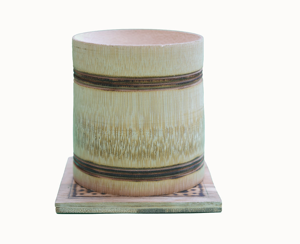 Posavasos de bambú hechos a mano - 6 piezas