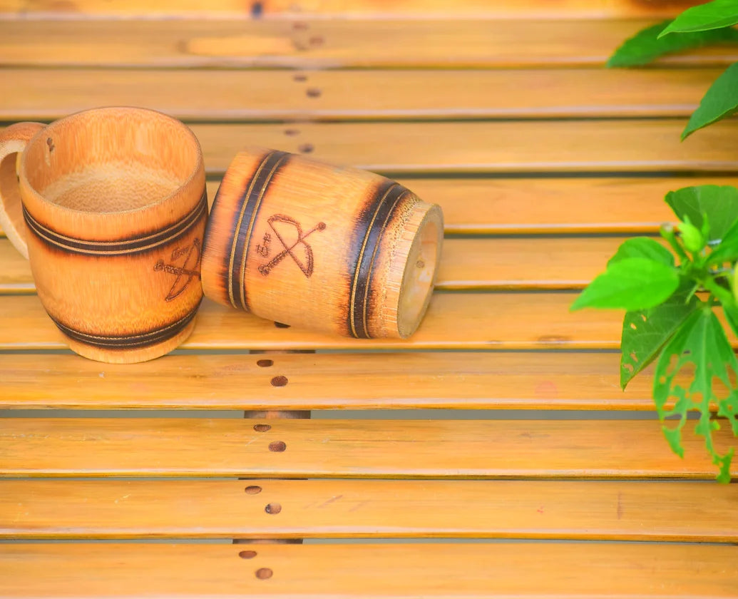 Coffret cadeau de thé en bambou sur le thème Eros