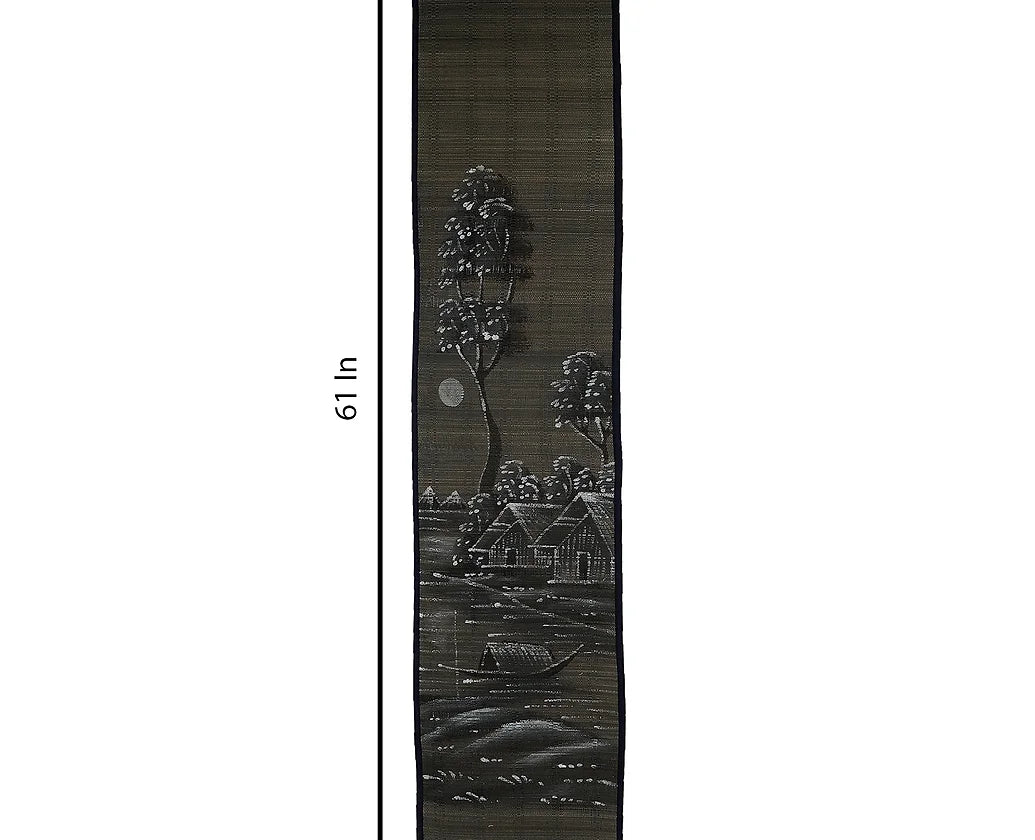 Día y noche (juego) Tapices de pared de estera de bambú