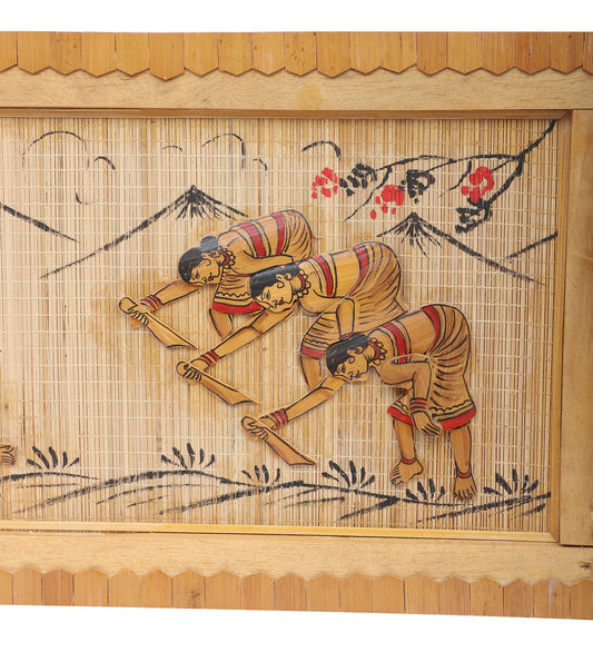 Tenture murale en bambou - Moyen (59 x 30 cm)
