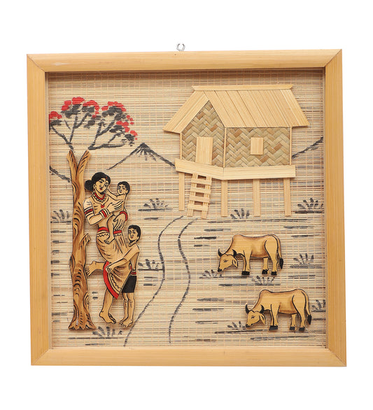 Tenture murale en bambou - Petite (30 x 30 cm)