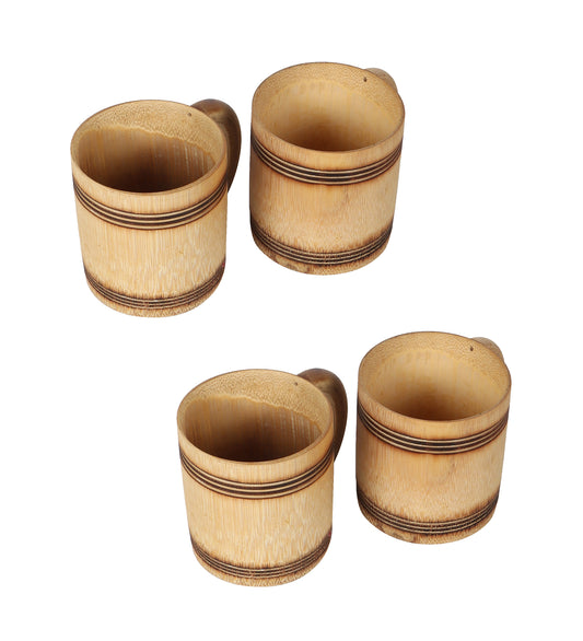 Natural Bamboo Coffee Mug (Set of 4)