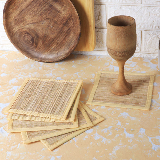 Bamboo Coasters - Beige