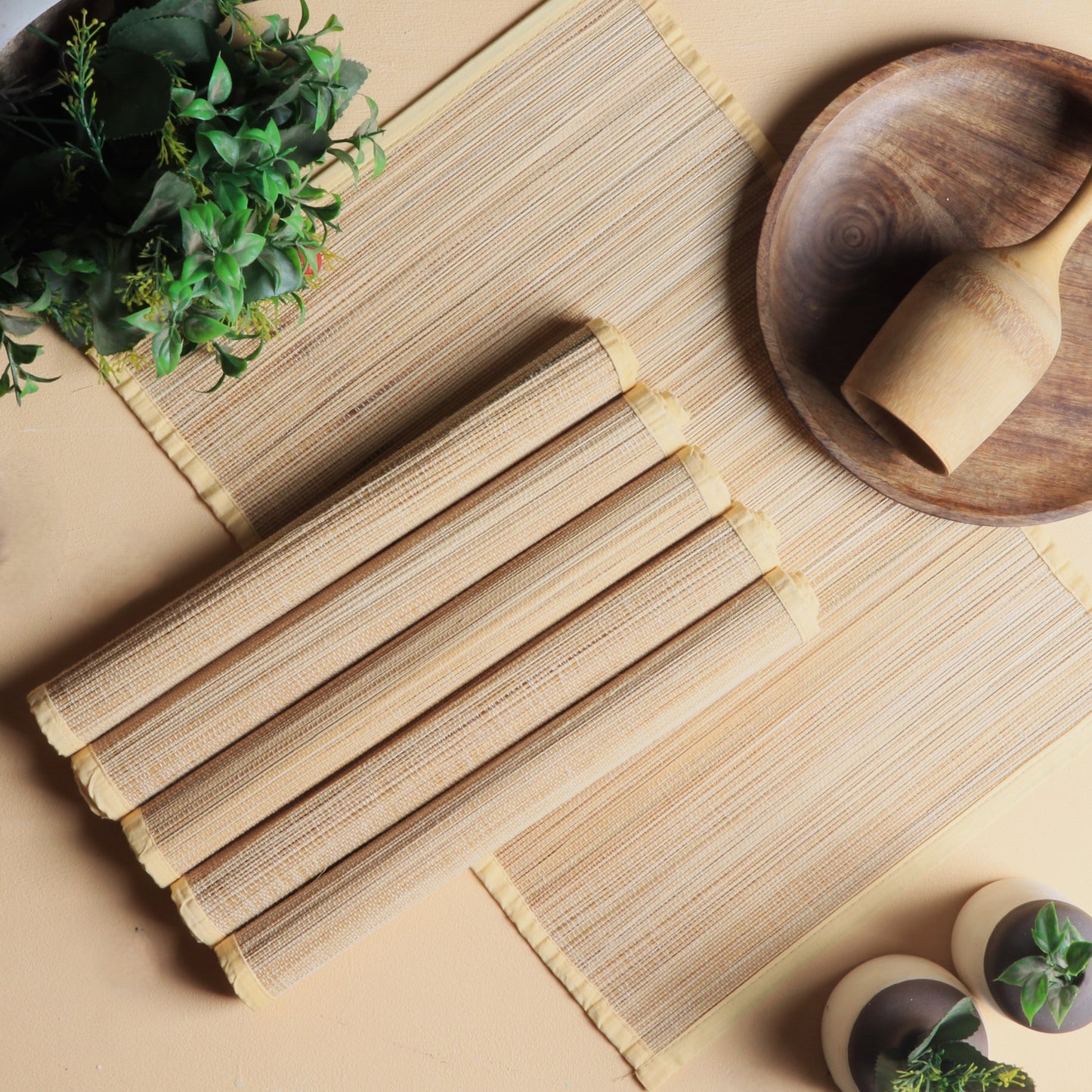 Bamboo Placemats - Beige