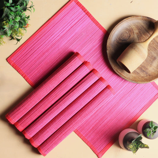 Bamboo Placemats - Pink