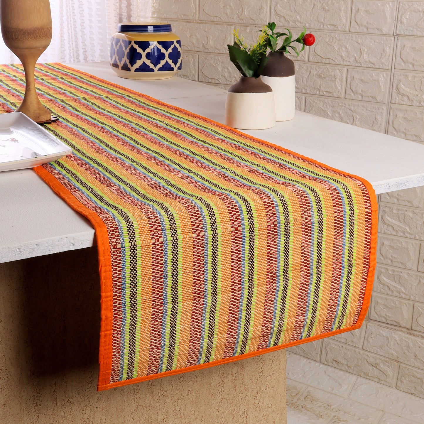 Bamboo Table Runners - Multi Orange